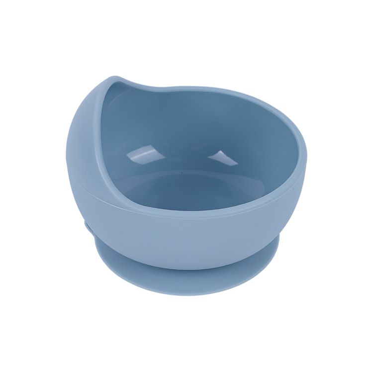 Suction Feeding Bowl BPA-Free Dust Blue