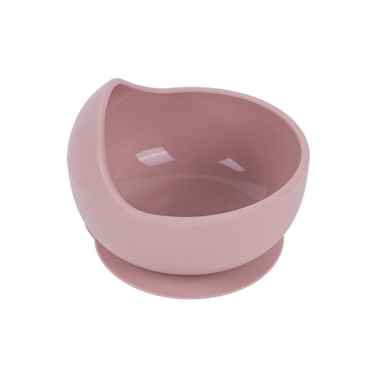 Suction Feeding Bowl BPA-Free Light Pink