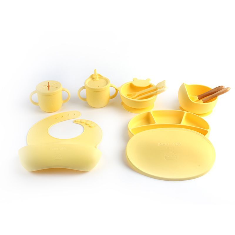 Baby Feeding Set Cream Yellow