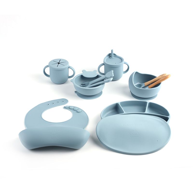 Baby Feeding Set Dust Blue