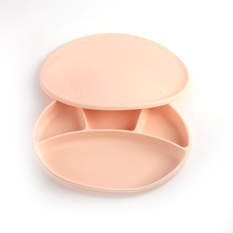 Silicone Baby Food Plates Flesh
