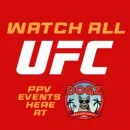Watch All UFC Red UFC promo with “Watch All UFC PPV Events Here at DOGZ” text and a skull logo