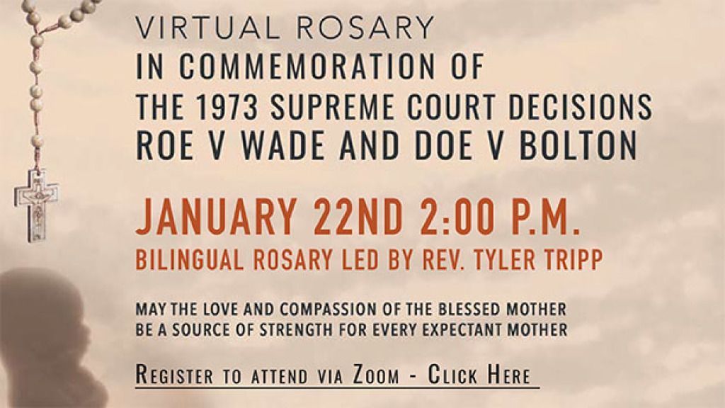 Register to attend Pro-Life bilingual rosary via zoom