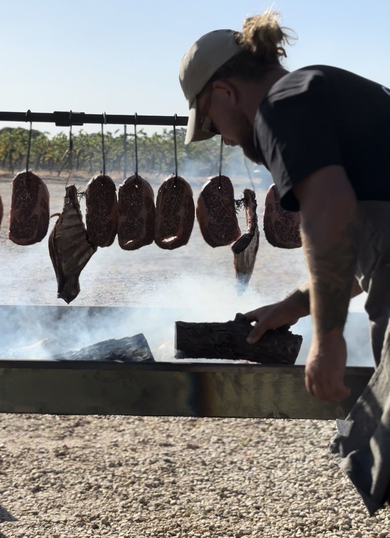 Hanging steaks