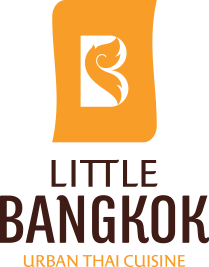 A logo for little bangkok urban thai cuisine
