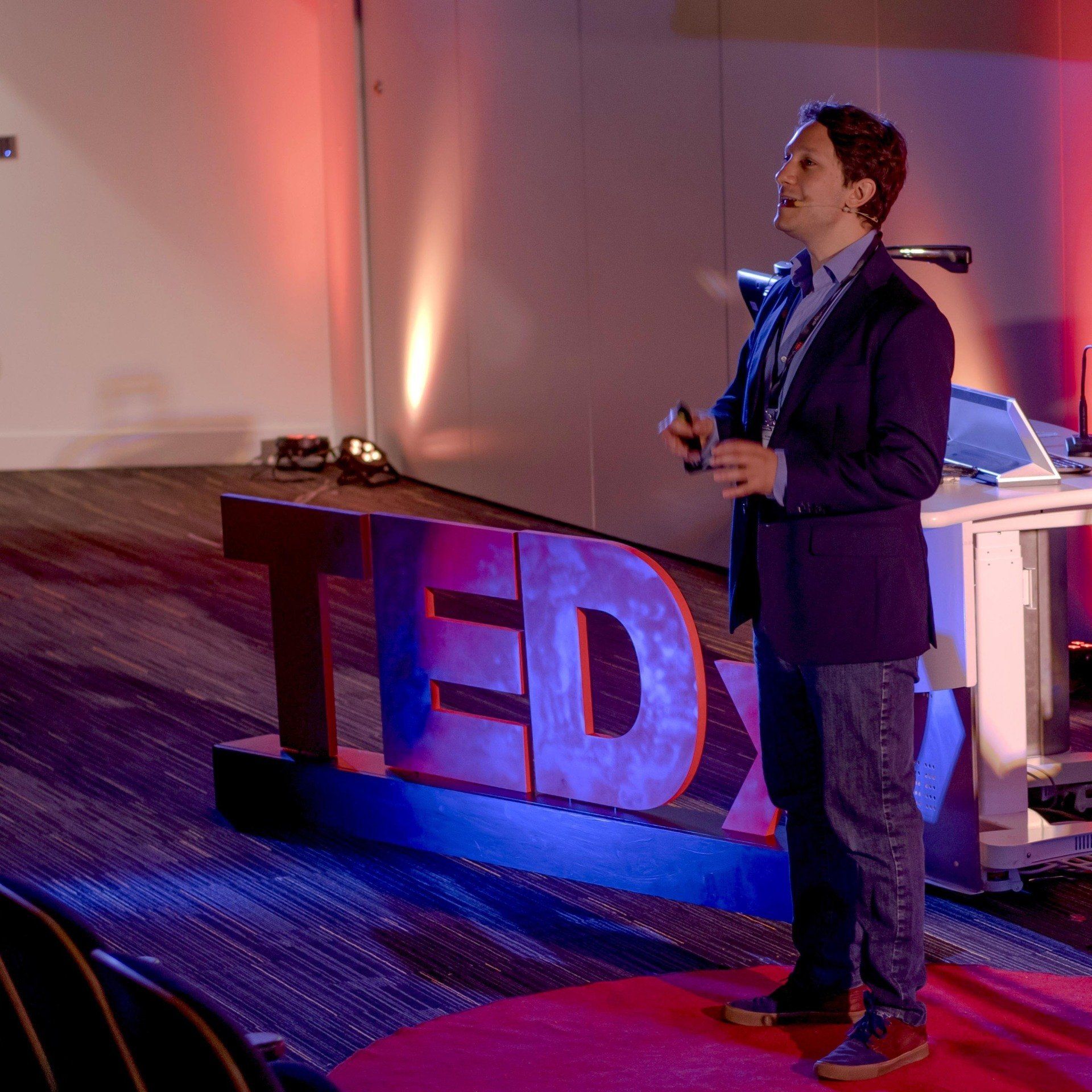Crover presenting at TEDx