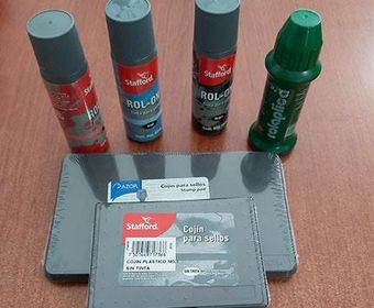 SELLOS MODERNOS DE GOMA - Tintas y cojines para sellos tradicionales y autoentintables