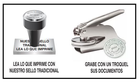 SELLOS MODERNOS DE GOMA - tarjeta