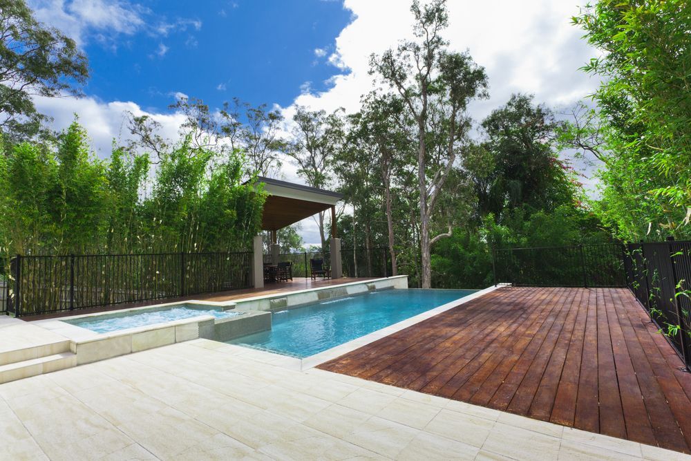 Pool With Fence Around It