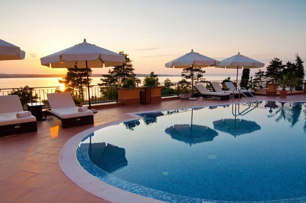 Pool And Sunset