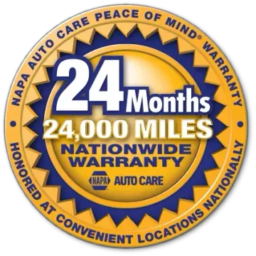 NAPA WARRANTY BADGE | Wichita Tire & Alignment