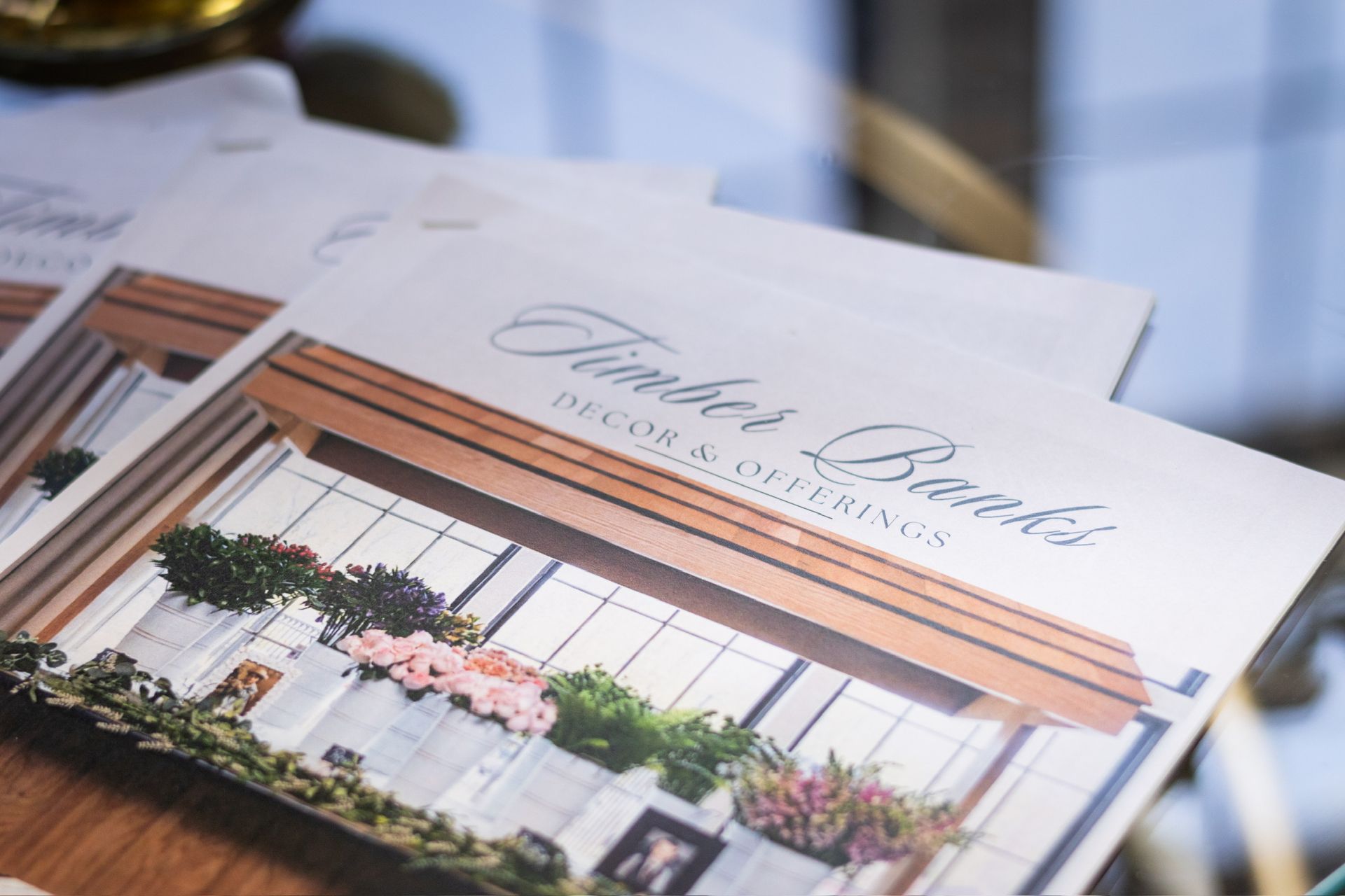Brochures with the 