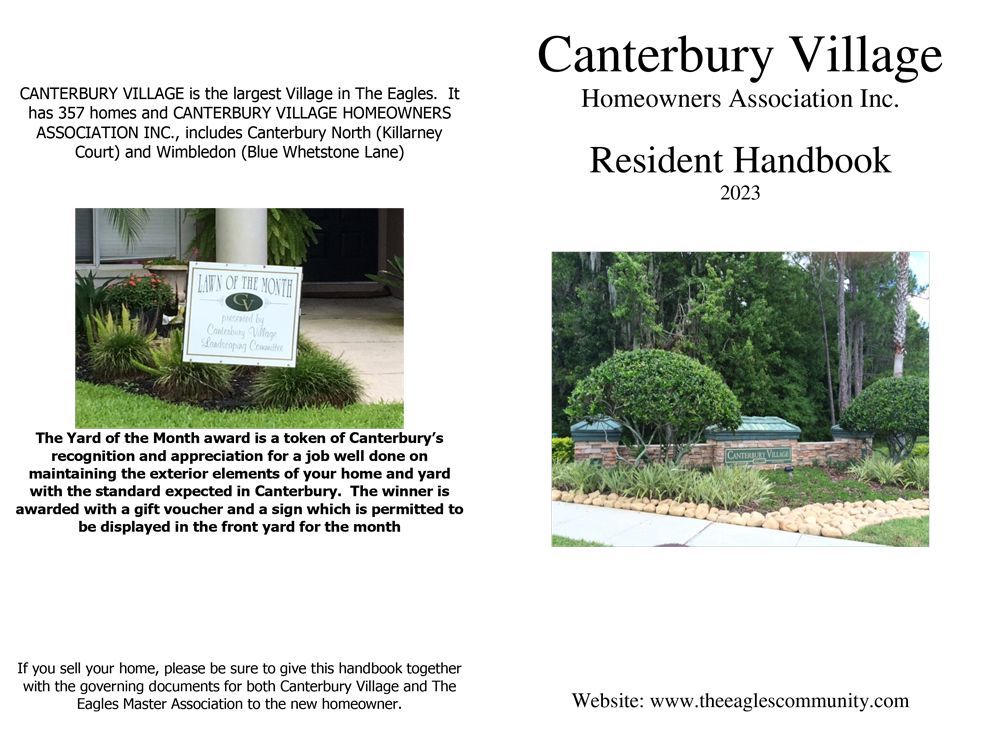 Canterbury Resident Handbook 2023