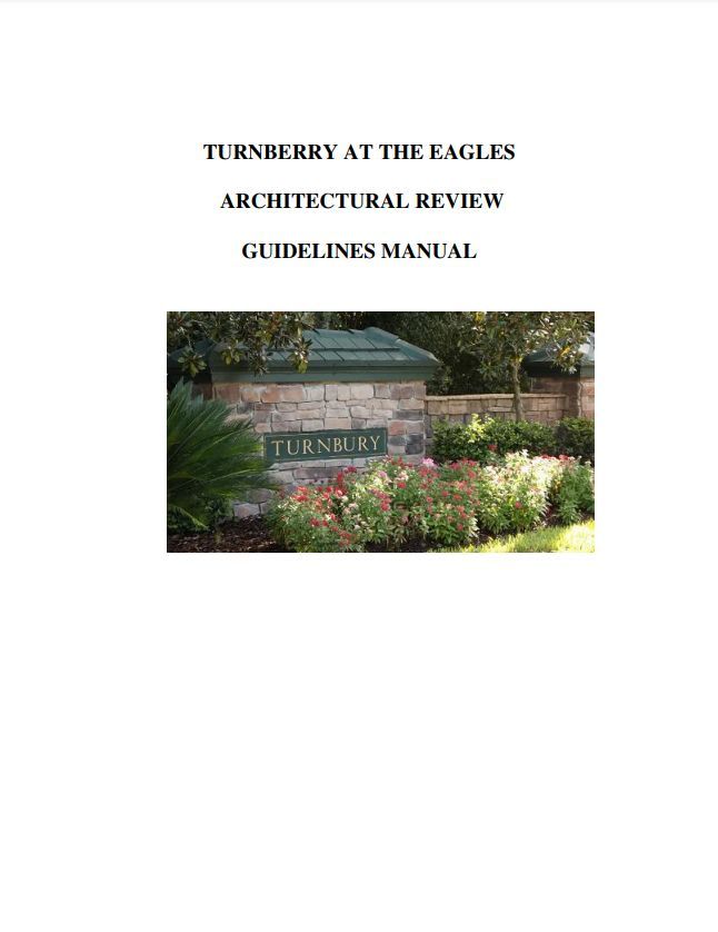 Turnberry Architectural Review Guidelines Manual (updated Dec 2025)