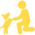 Dog Playing With Owner