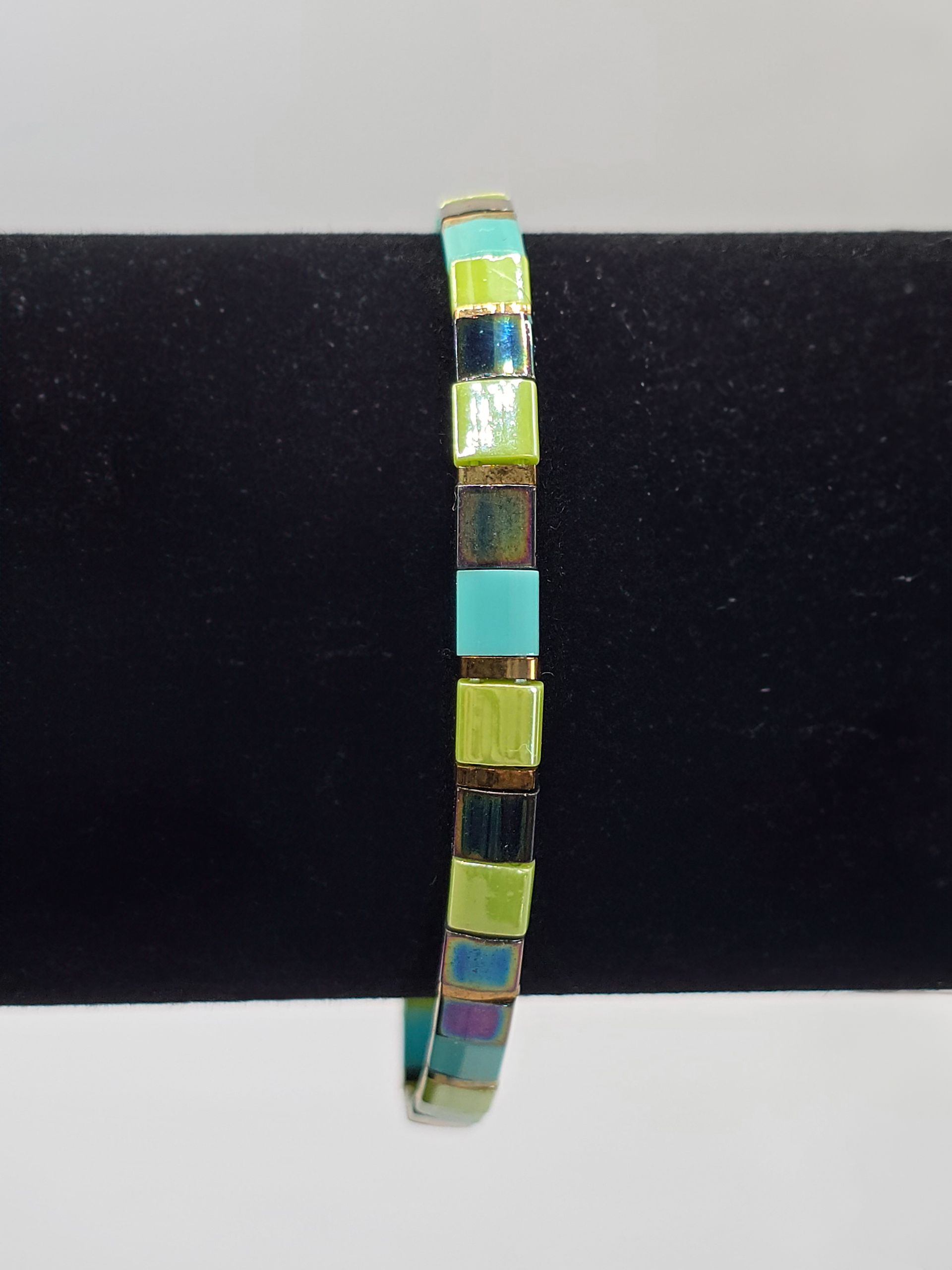 groen en blauwe armband