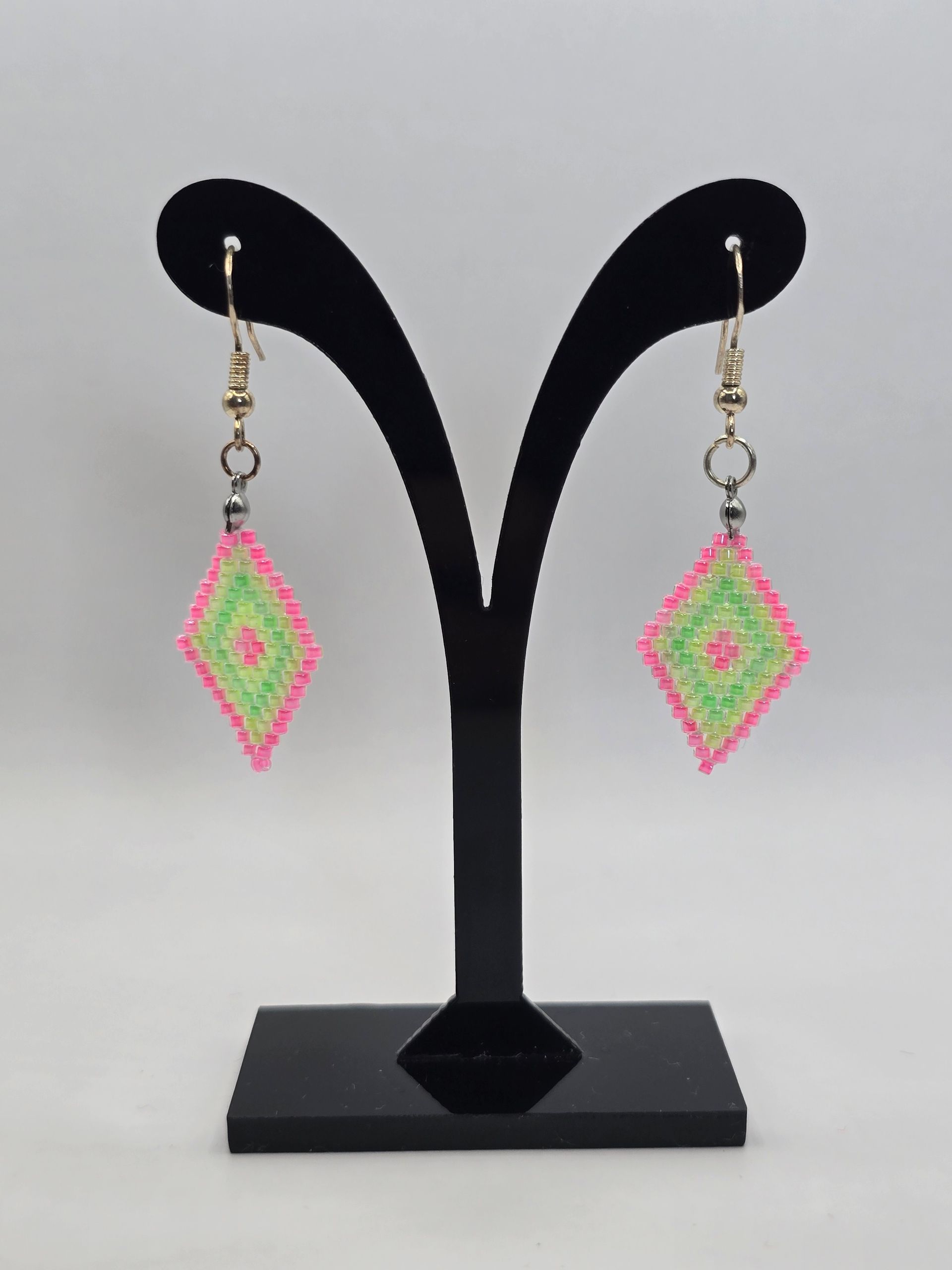 neon ruit oorbellen