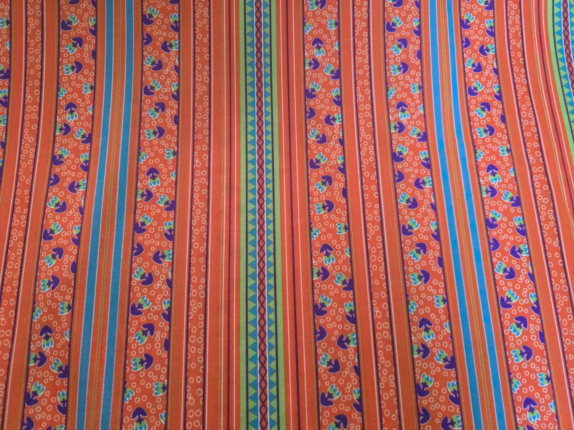 Trevira 2000 Oranje met streepjes