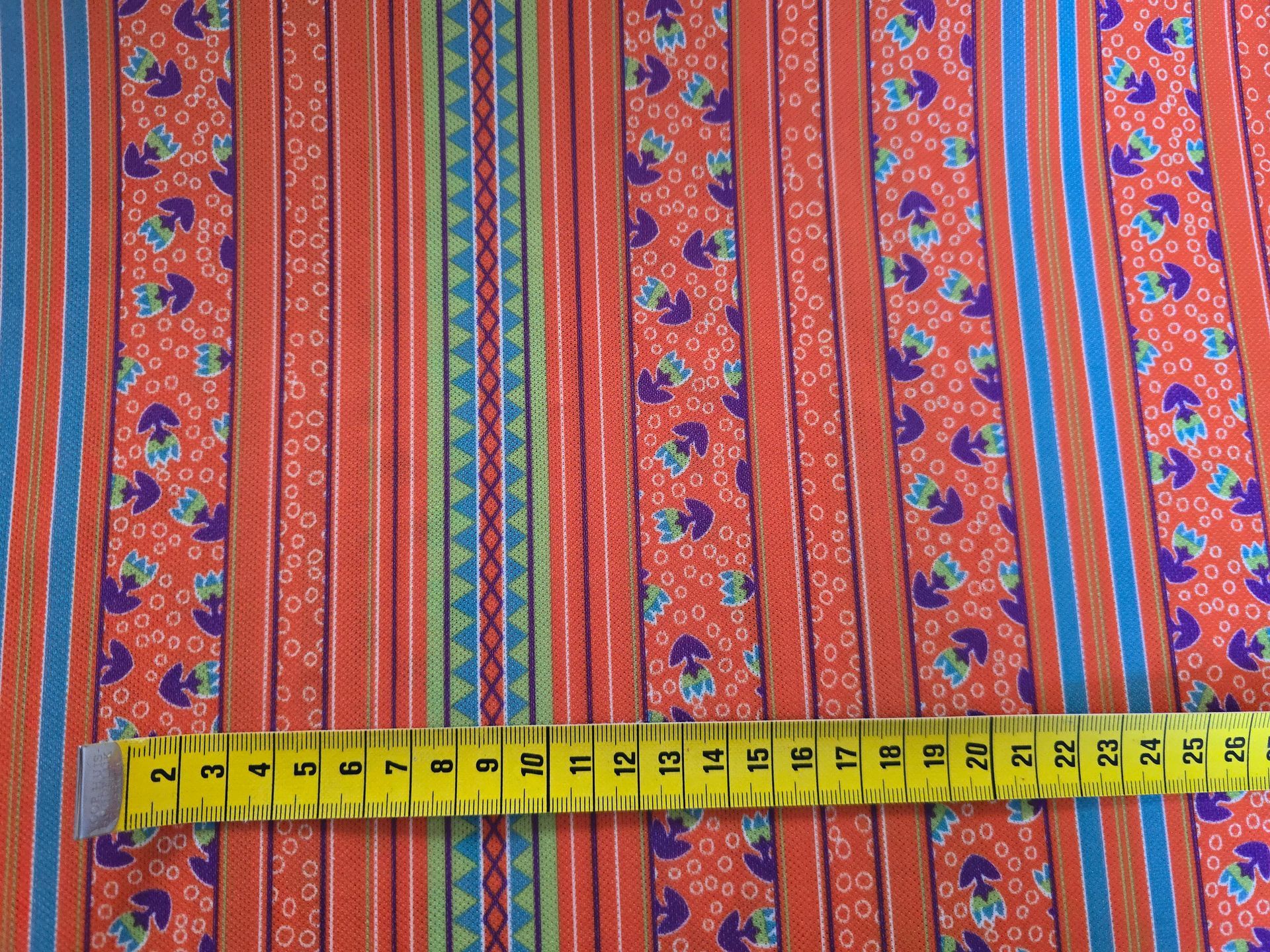Trevira 2000 Oranje met streepjes