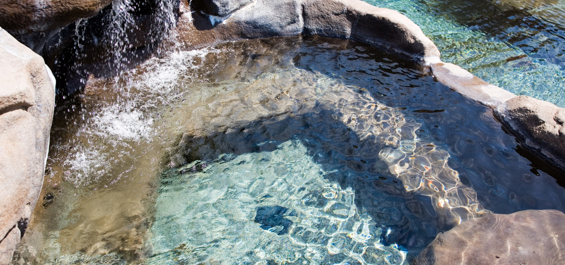 Waterfall water feature installed by Louisville Landscape Pros
