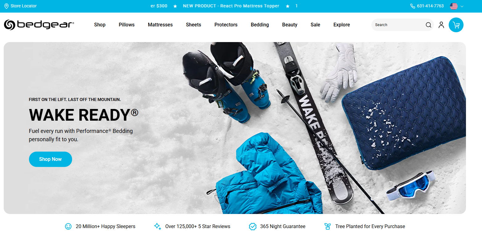 Bedgear Shopify Plus D2C case study