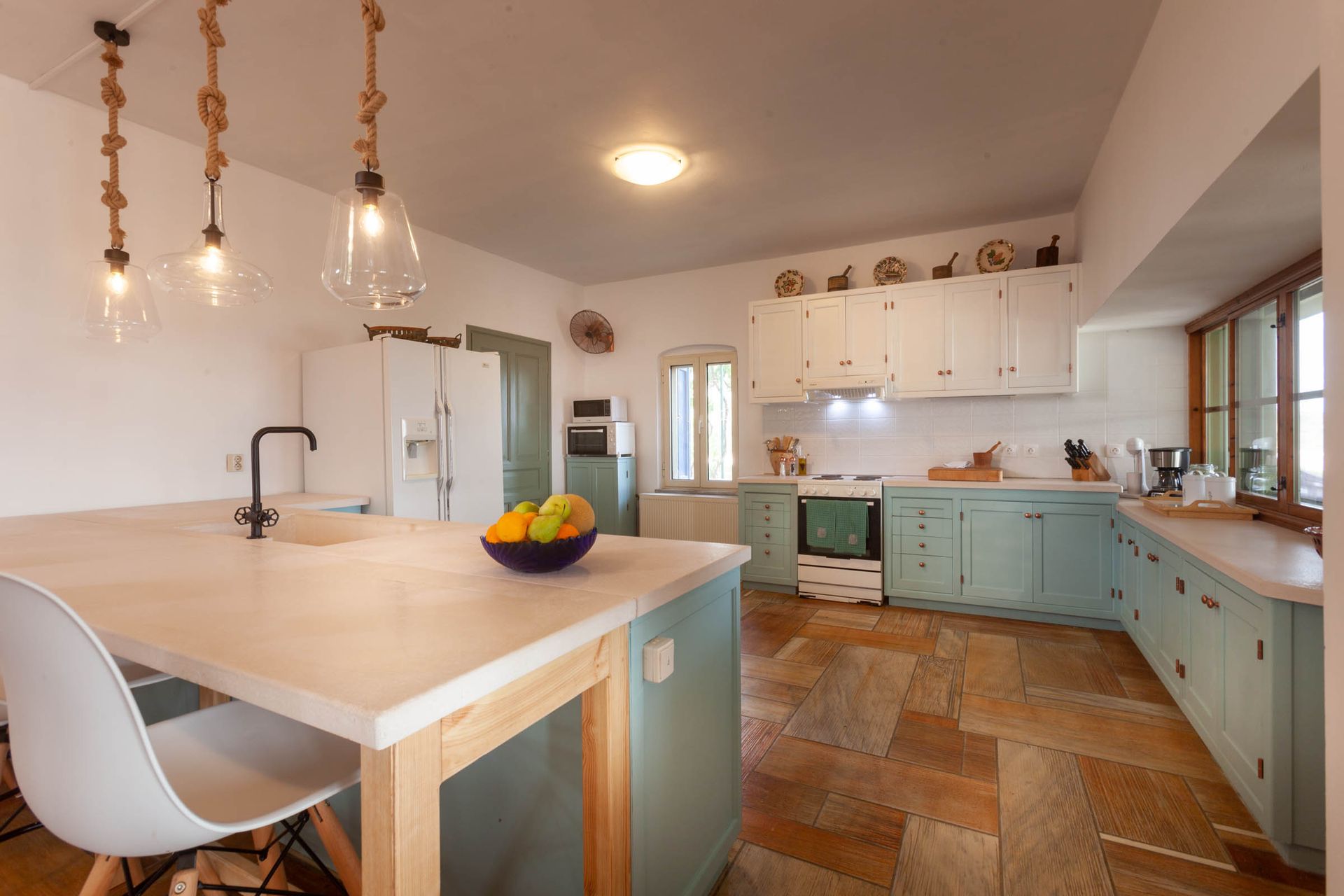 Contemporary residential kitchen interior