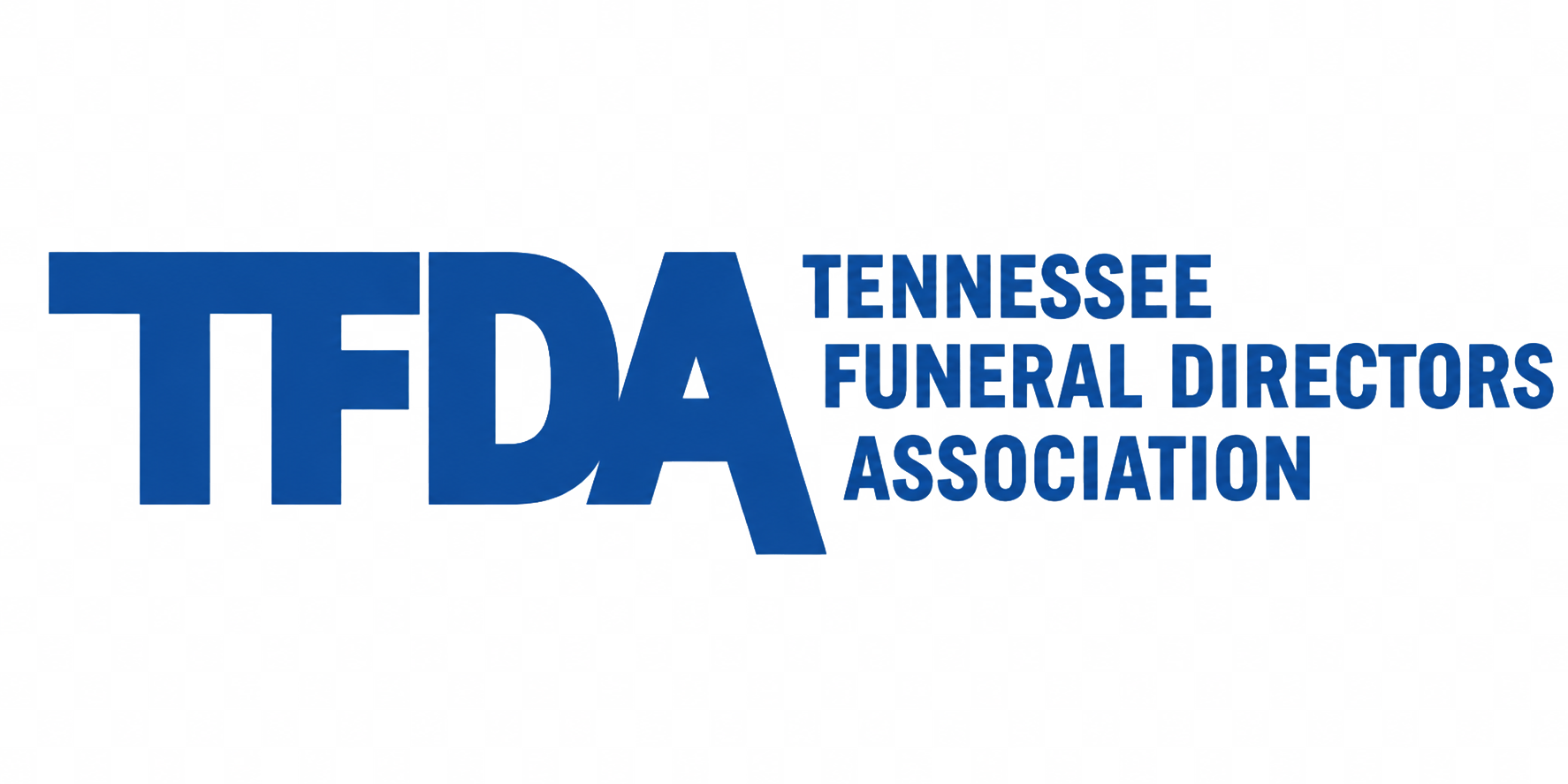 TFDA logo in blue with Tennessee Funeral Directors Association text