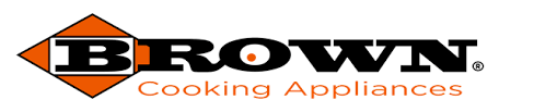 A brown cooking appliances logo on a white background