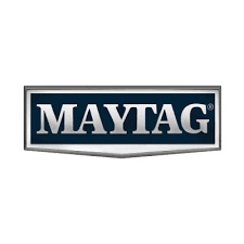 The maytag logo is on a white background.