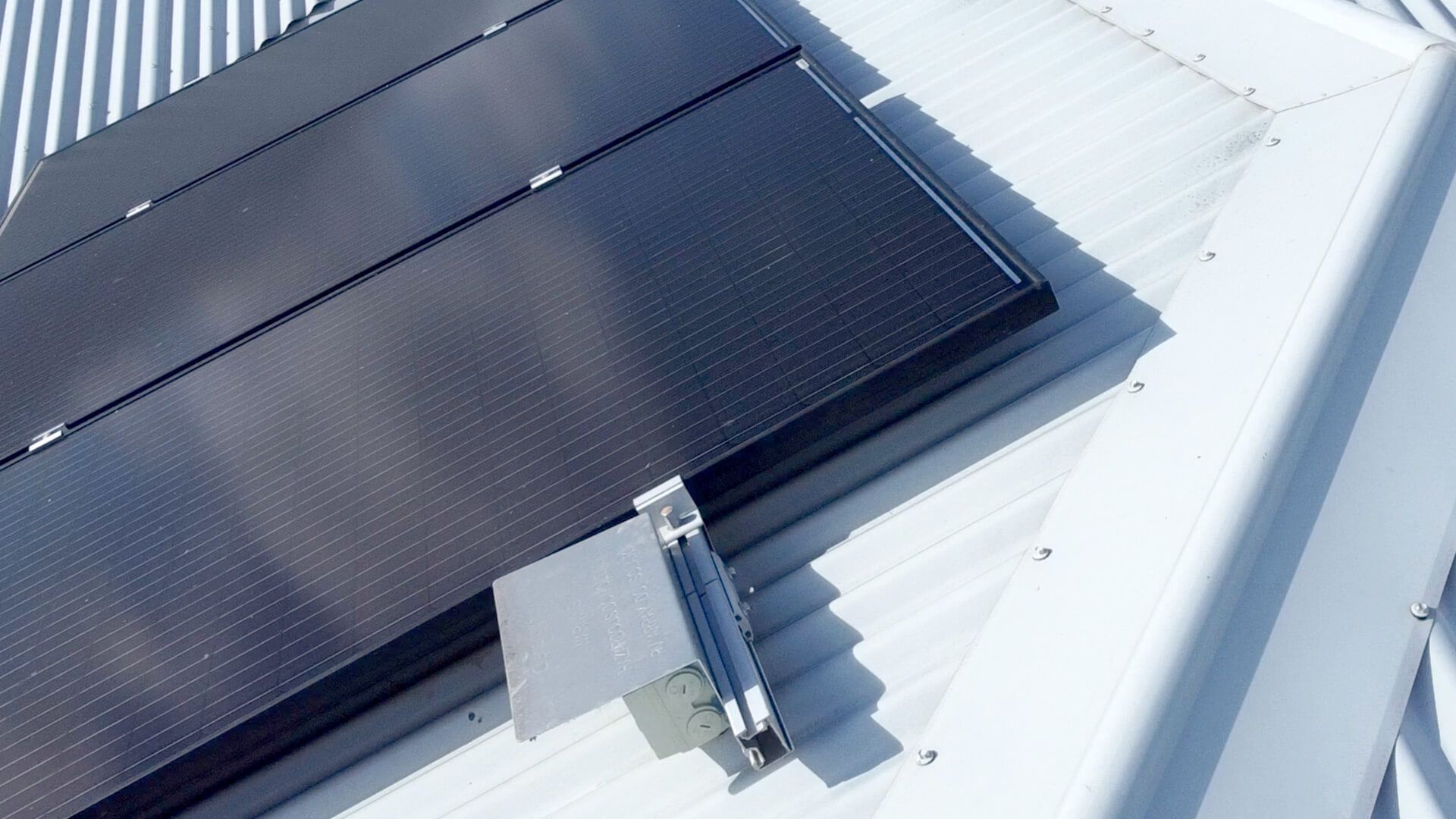 Solar panels installed alongside a microinverter in Ballarat