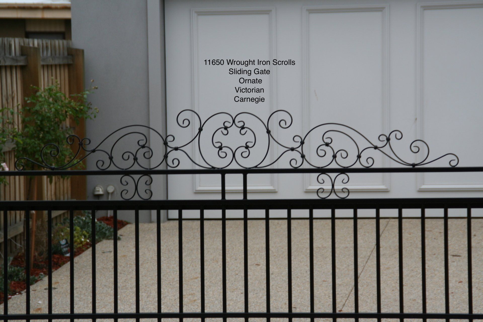 wrought iron style fence