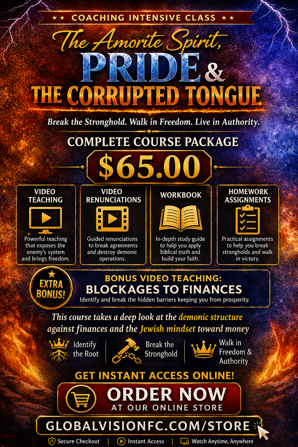 The Amorite Spirit, Pride and the Corrupted Tongue Workbook