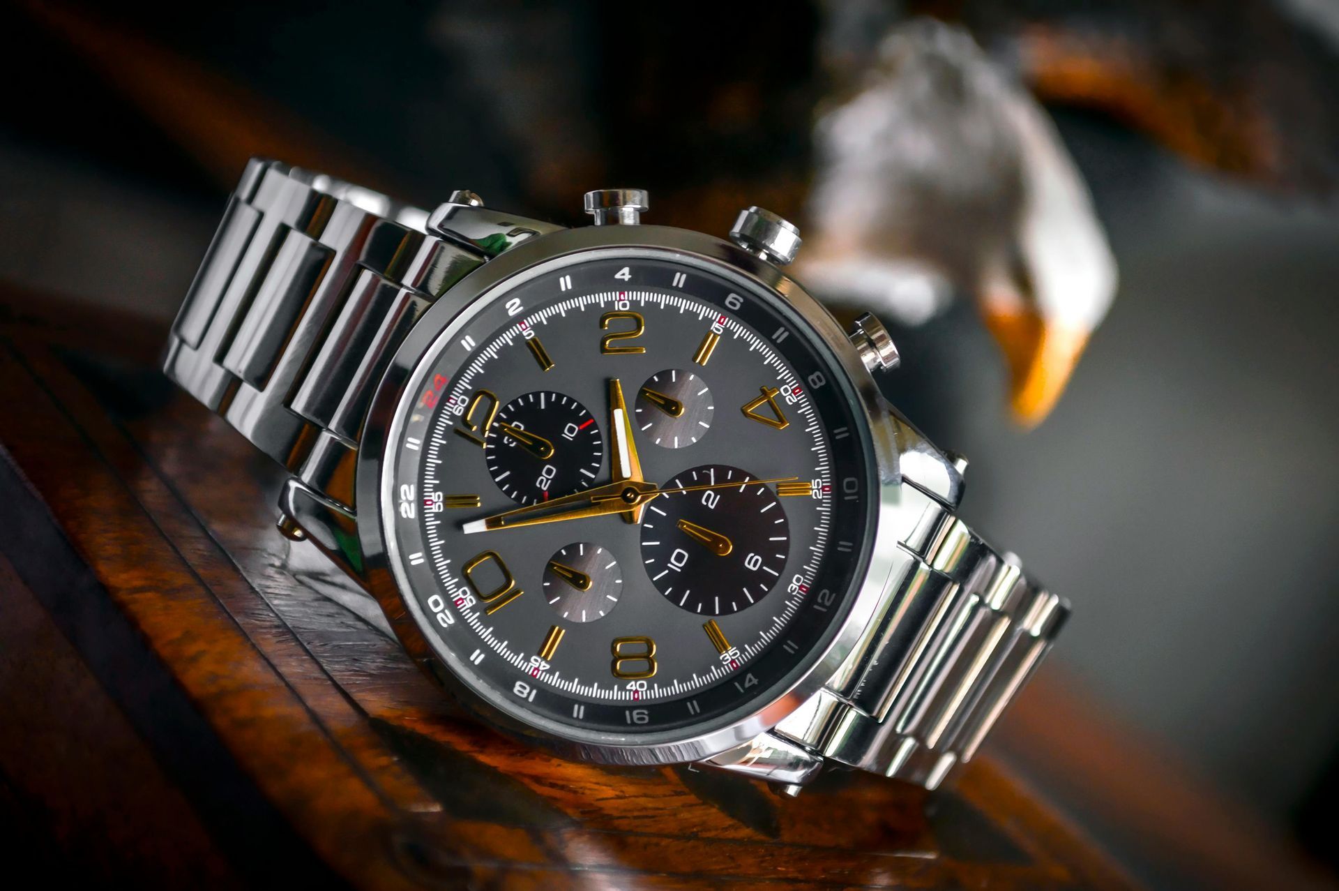 Silver and Gold Watch With a White Face, Diamond Accents — Coastal Clocks & Watches in Buddina, QLD