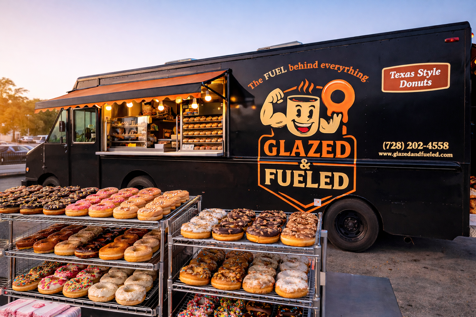 Black food truck, 