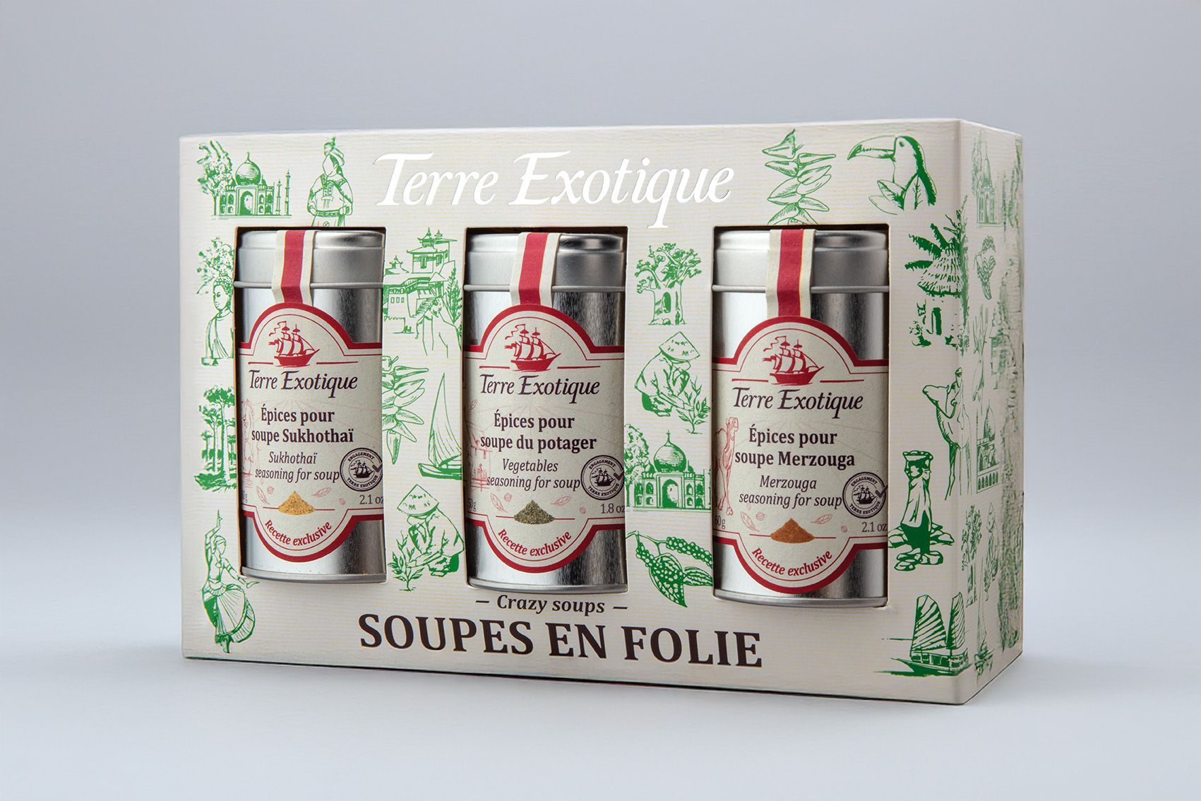 Coffret soupe en folie Terre Exotique