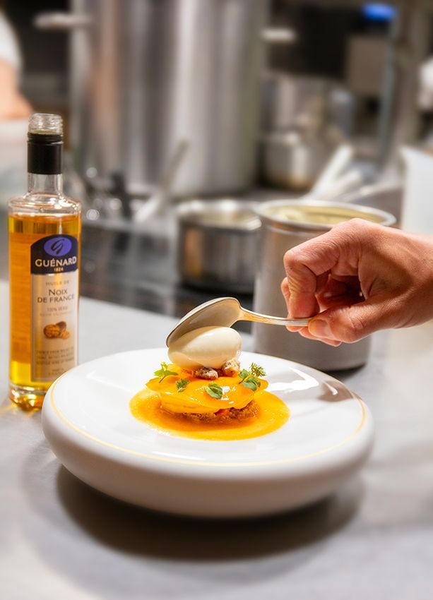 Plat avec de l'huile de noix par Christophe Hay