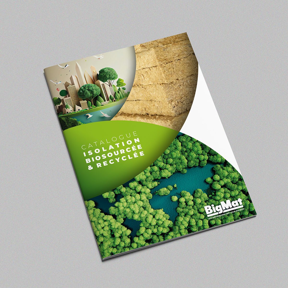 Couverture catalogue isolation biosourcée et recyclée BigMat