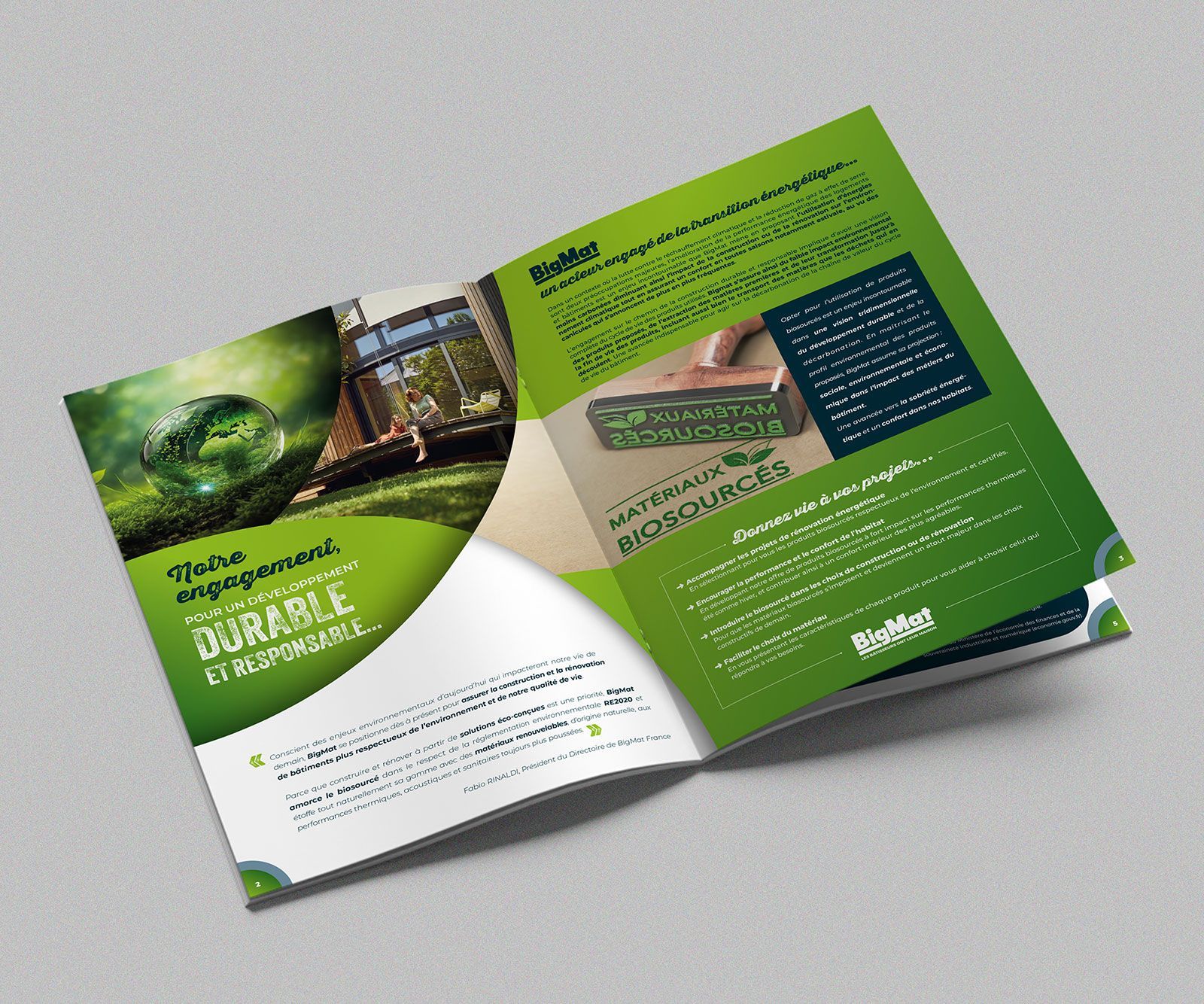 Double pages catalogue isolation biosourcée et recyclée BigMat