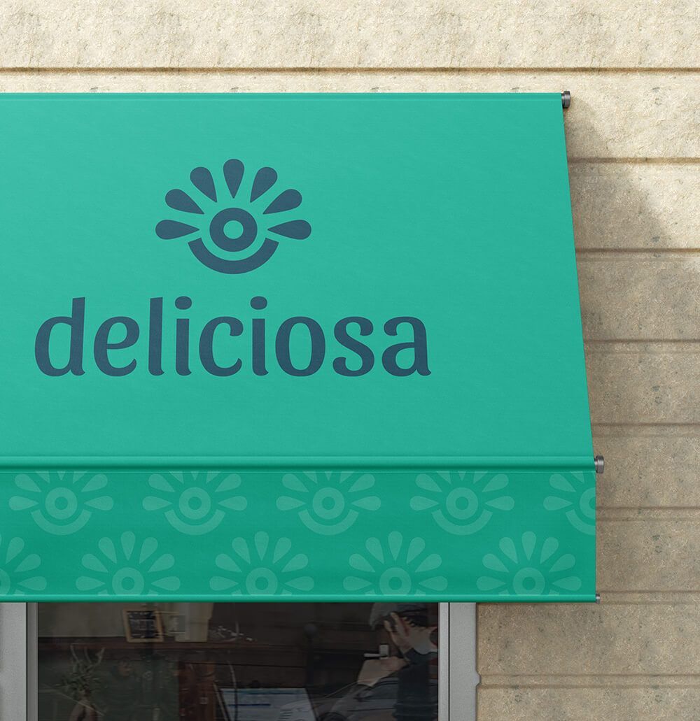 Outdoor signage for PNW food vendor brand.
