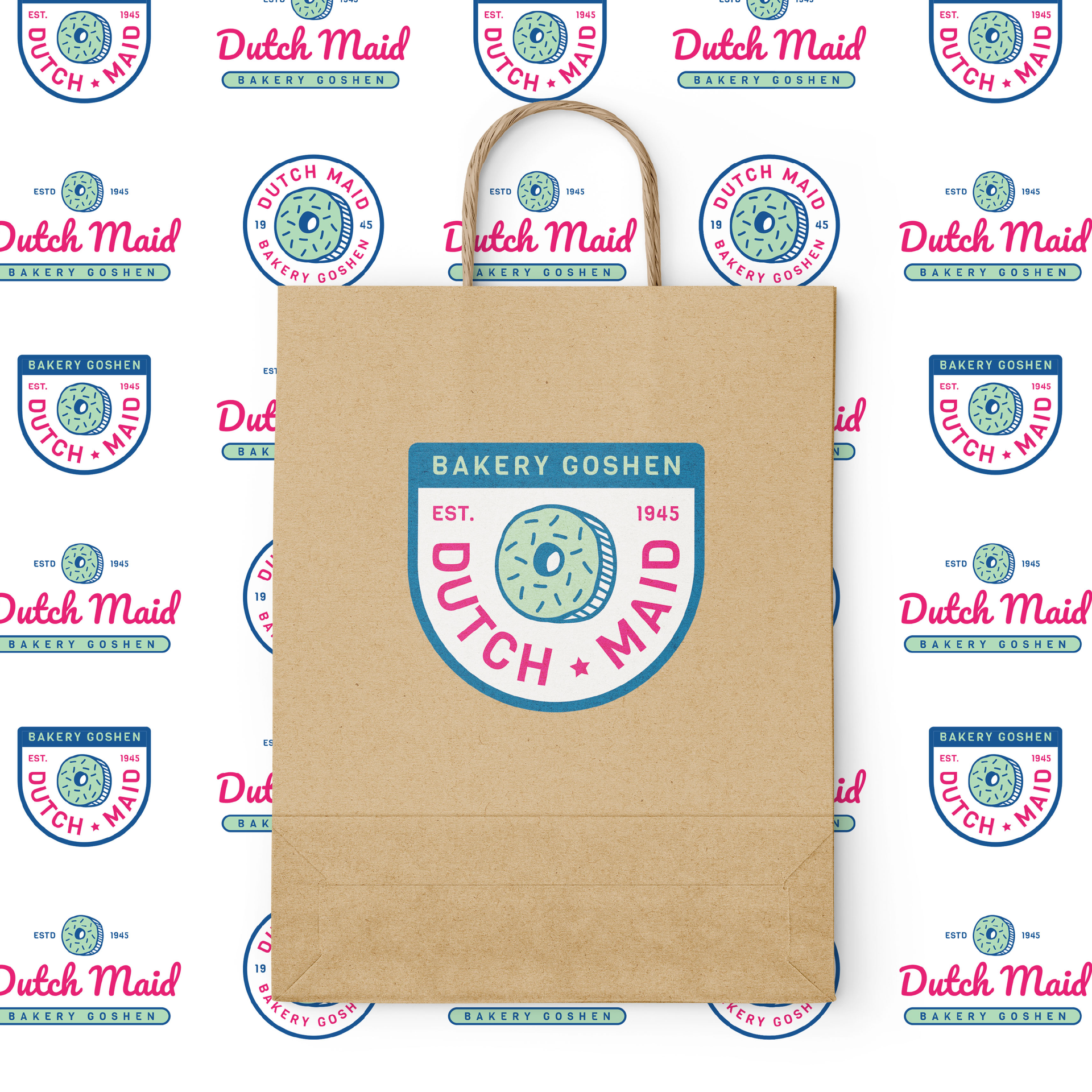 Creative rebrand for small business bakery in Portland.