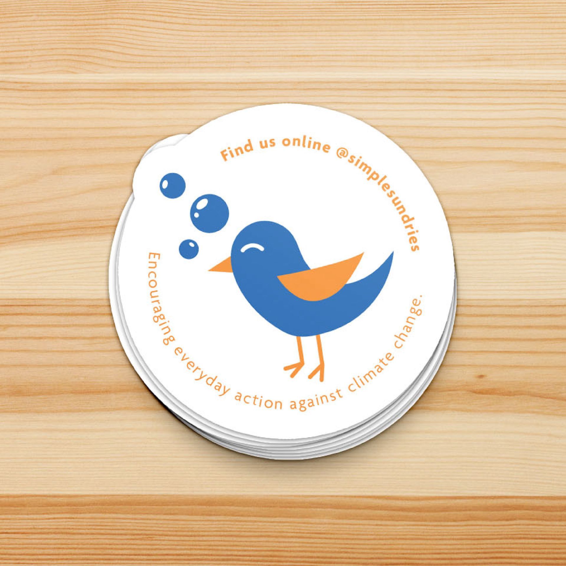 Vector illustrations on custom stickers for low waste shop in Portland.