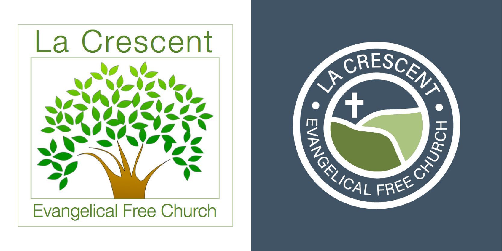 Before and after primary logos for community-driven rebrand. 