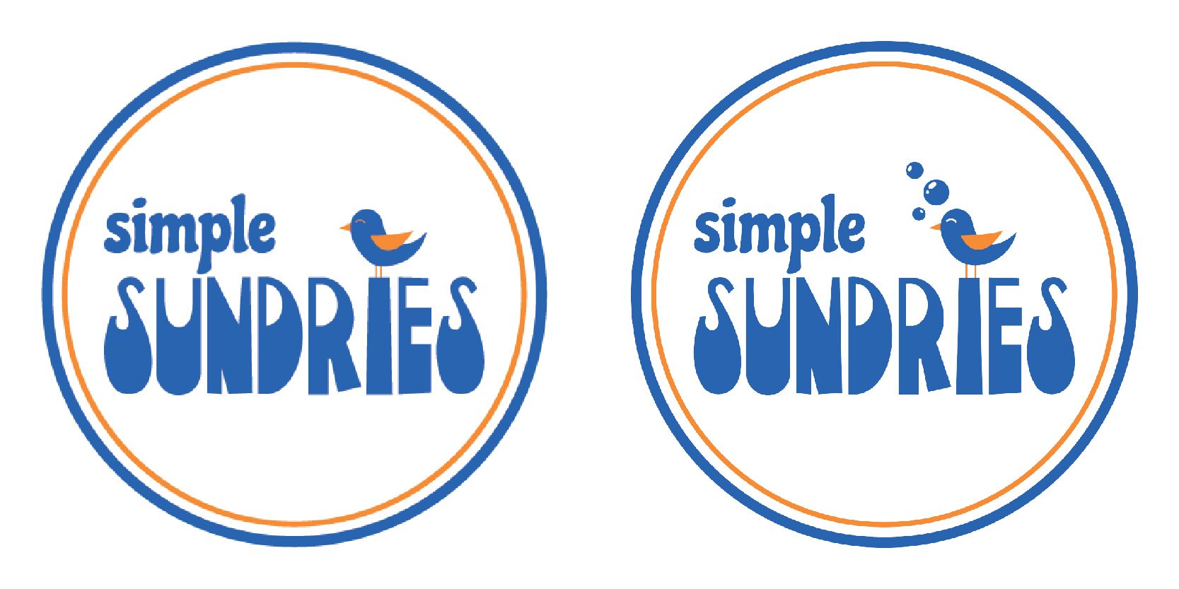 Before and after brand refresh for low waste shop. 