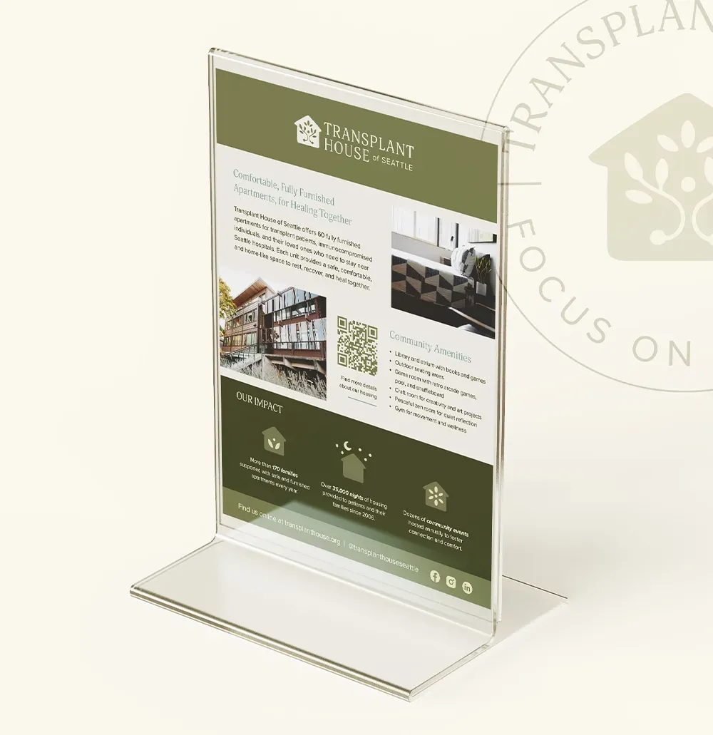 Business card design for Pacific Northwest nonprofit.