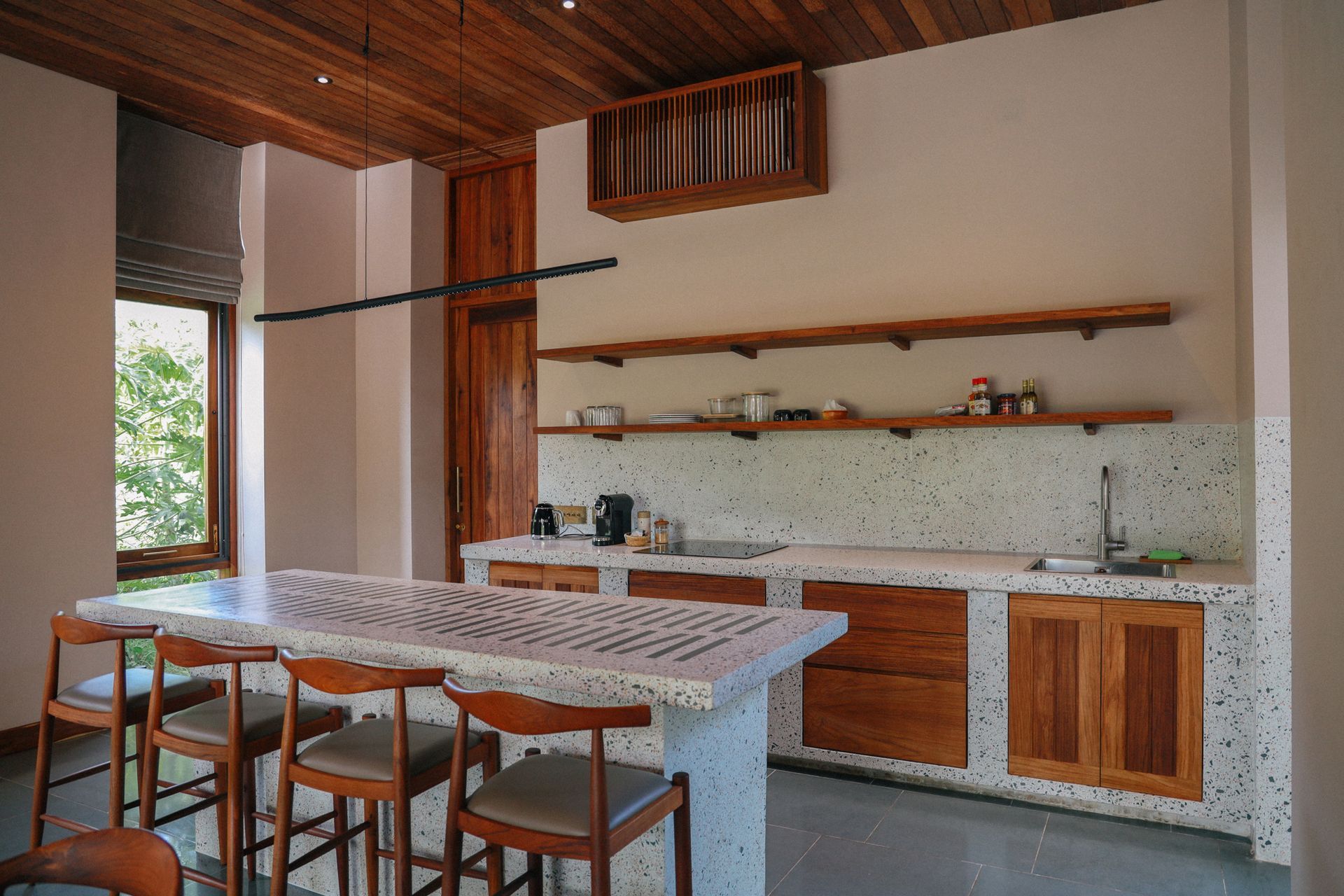 Maryam and latifa dining area and kitchen