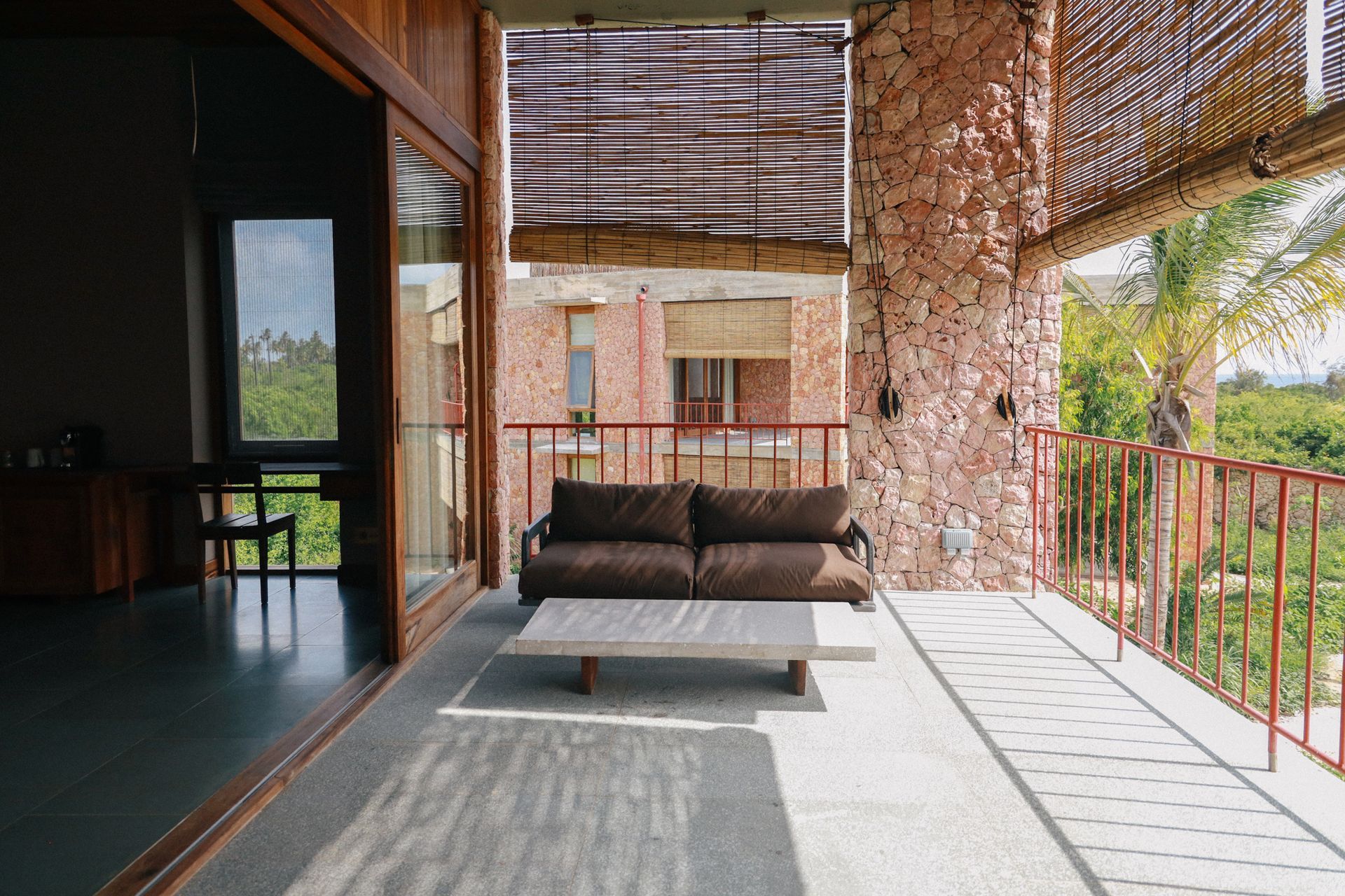 Outdoor sitting with view