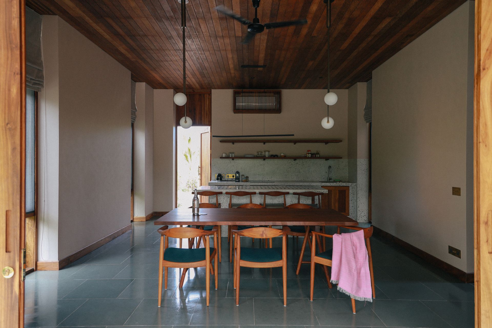 Maryam and latifa dining area and kitchen