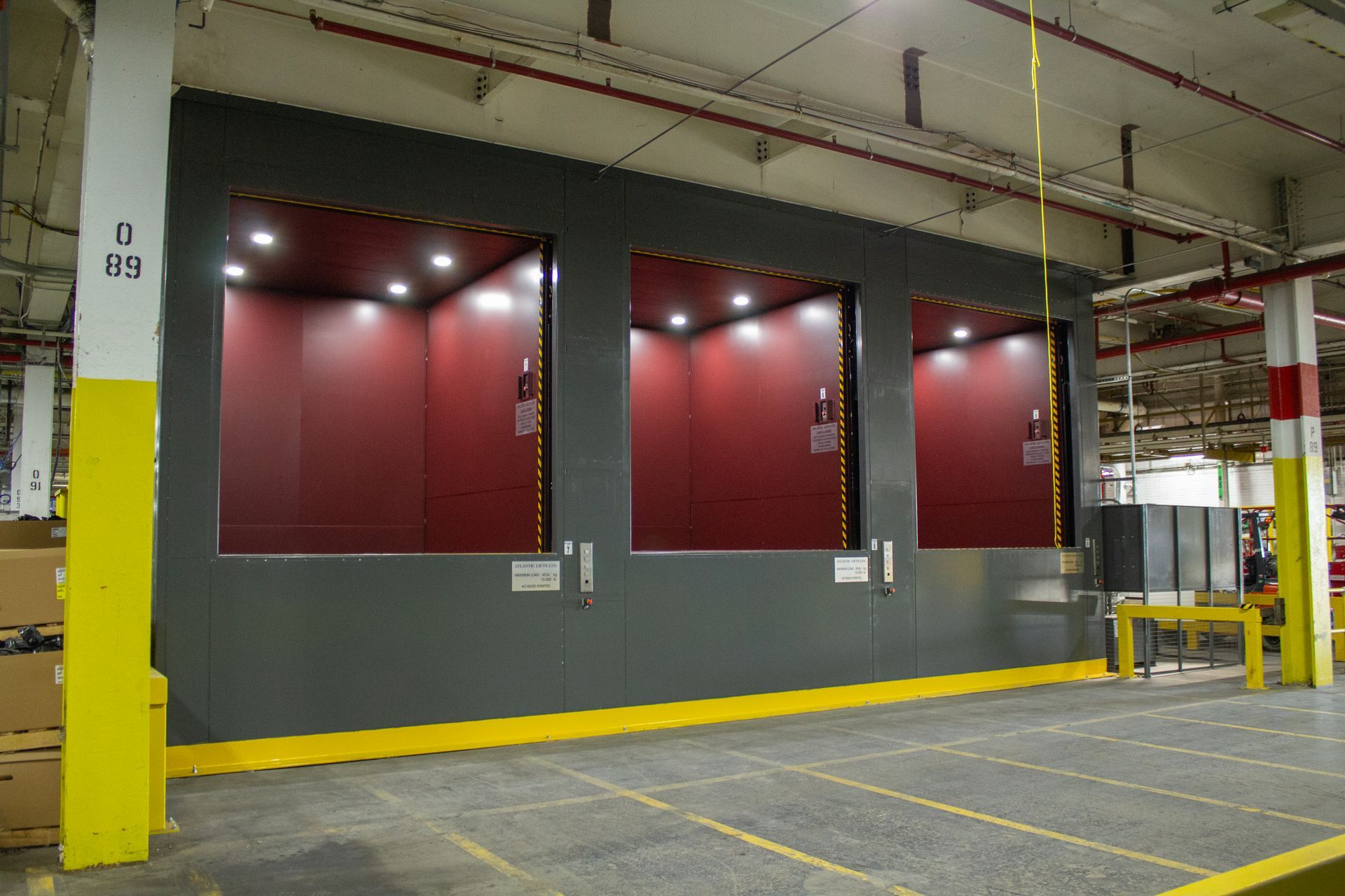 Atlantic Lifts, 3 bay Material Lifts