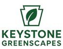 Keystone Greenscapes logo with green leaf inside a stylized pot