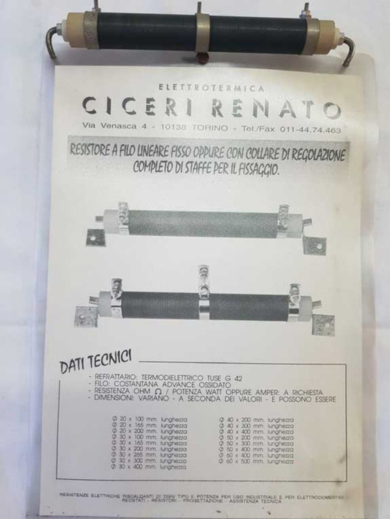 resistenze filo lineari